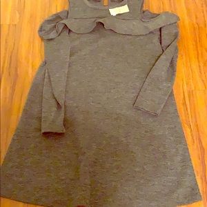 Cold shoulder long sleeve dress